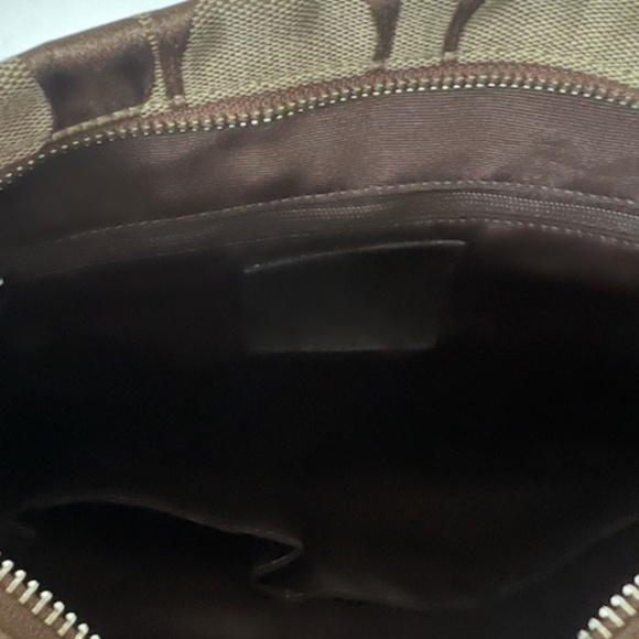 Coach Designer Large Brown Canvas Crossbody - Picture 4 of 5